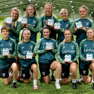 NCFC Womens Football Team With Carbon Monoxide Alarms