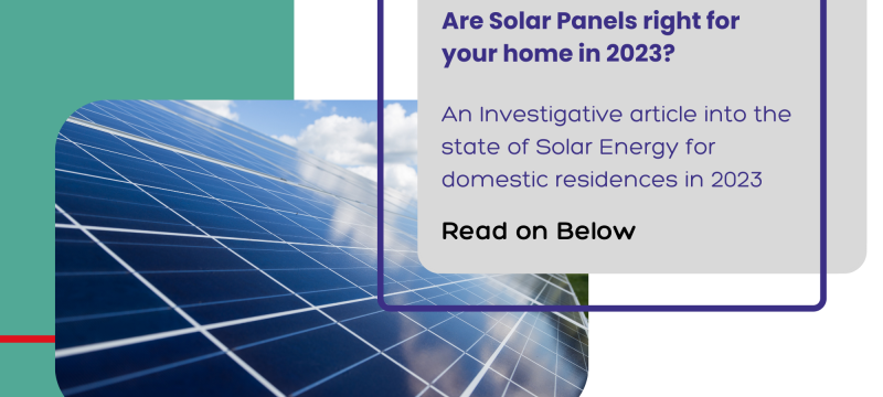 Are Solar Panels right for your home in 2023 cover