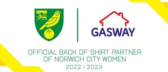 Norwich City Womens Gasway Partnership banner