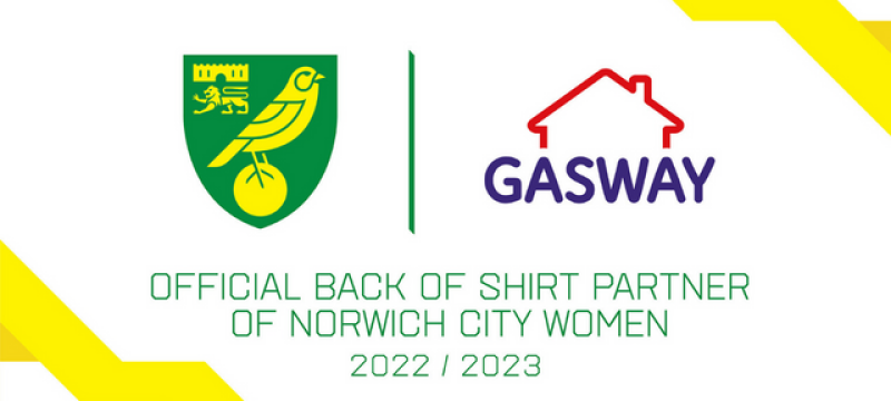 Norwich City Womens Gasway Partnership banner